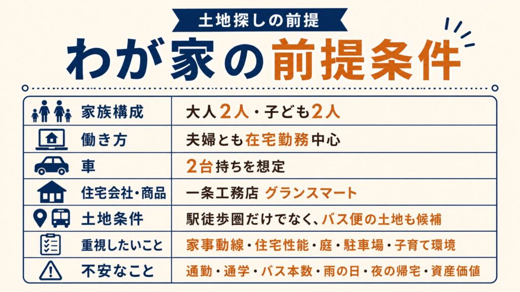 わが家の前提条件