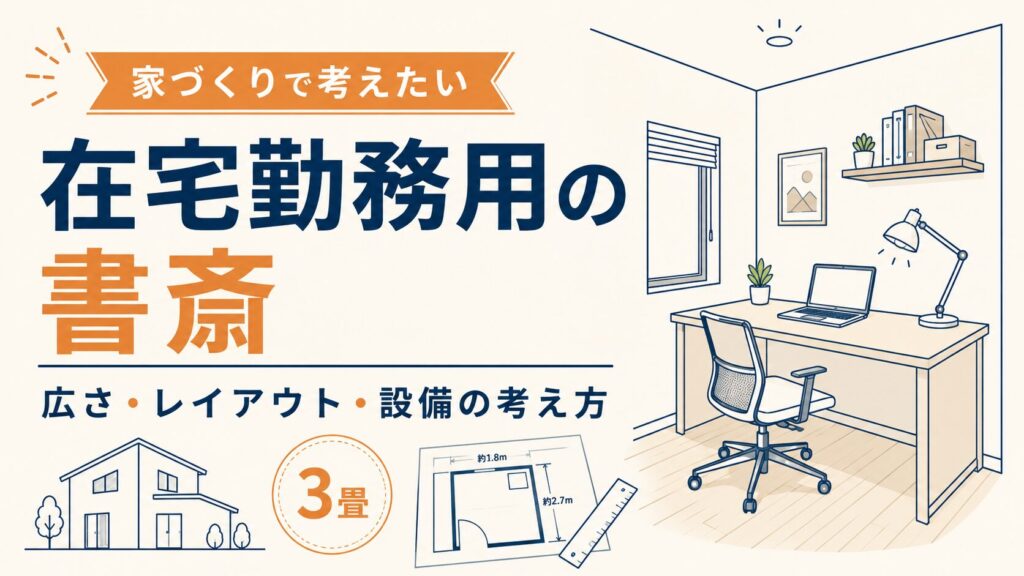 家づくりで考えたい在宅勤務用の書斎