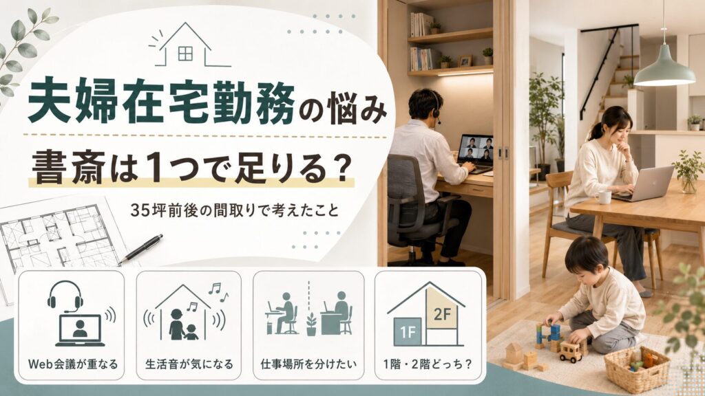 夫婦在宅勤務の悩み、書斎は1つで足りる？
