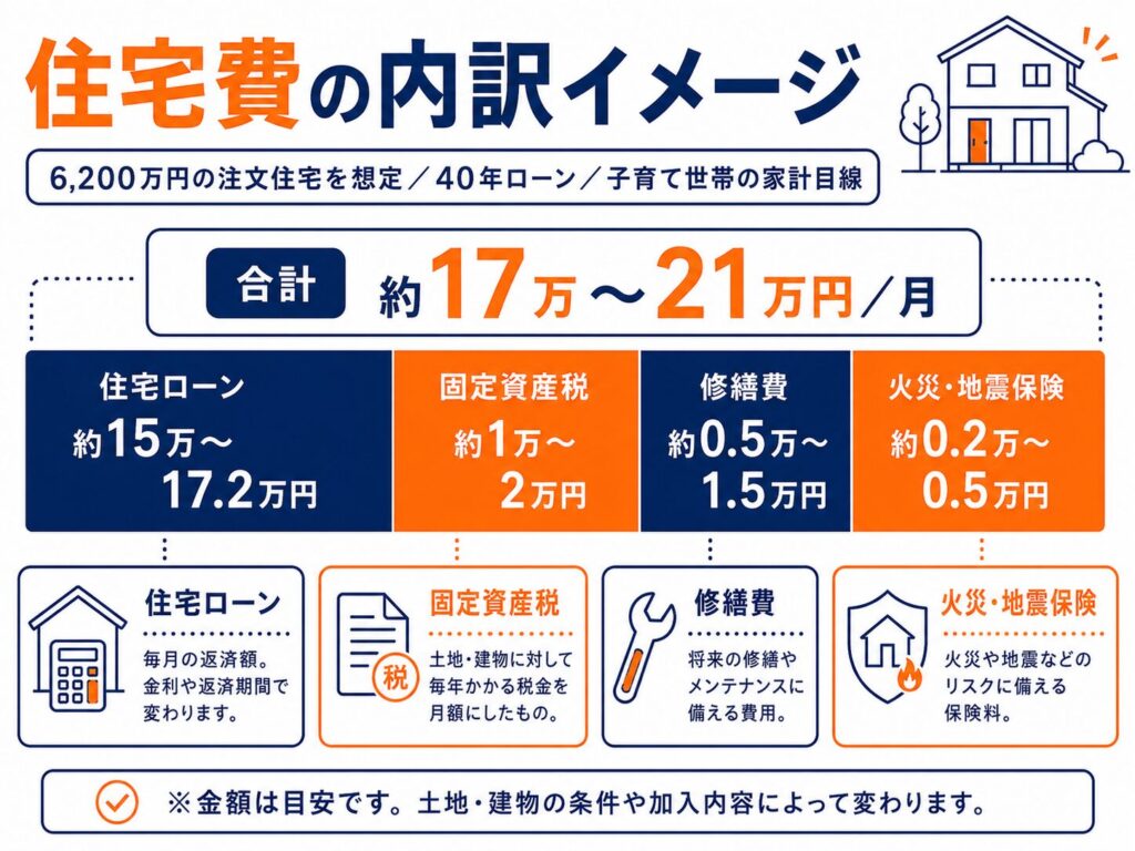住宅費の内訳イメージ