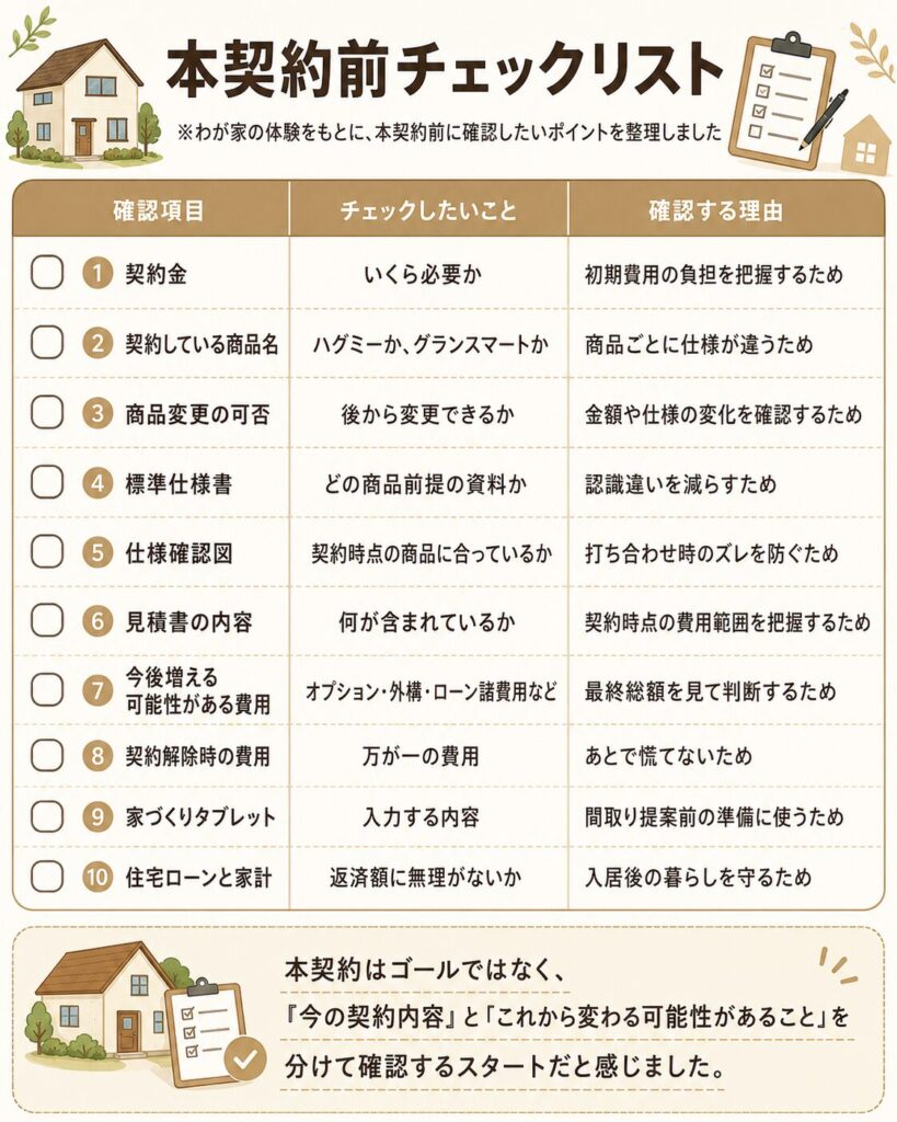 本契約前チェックリスト