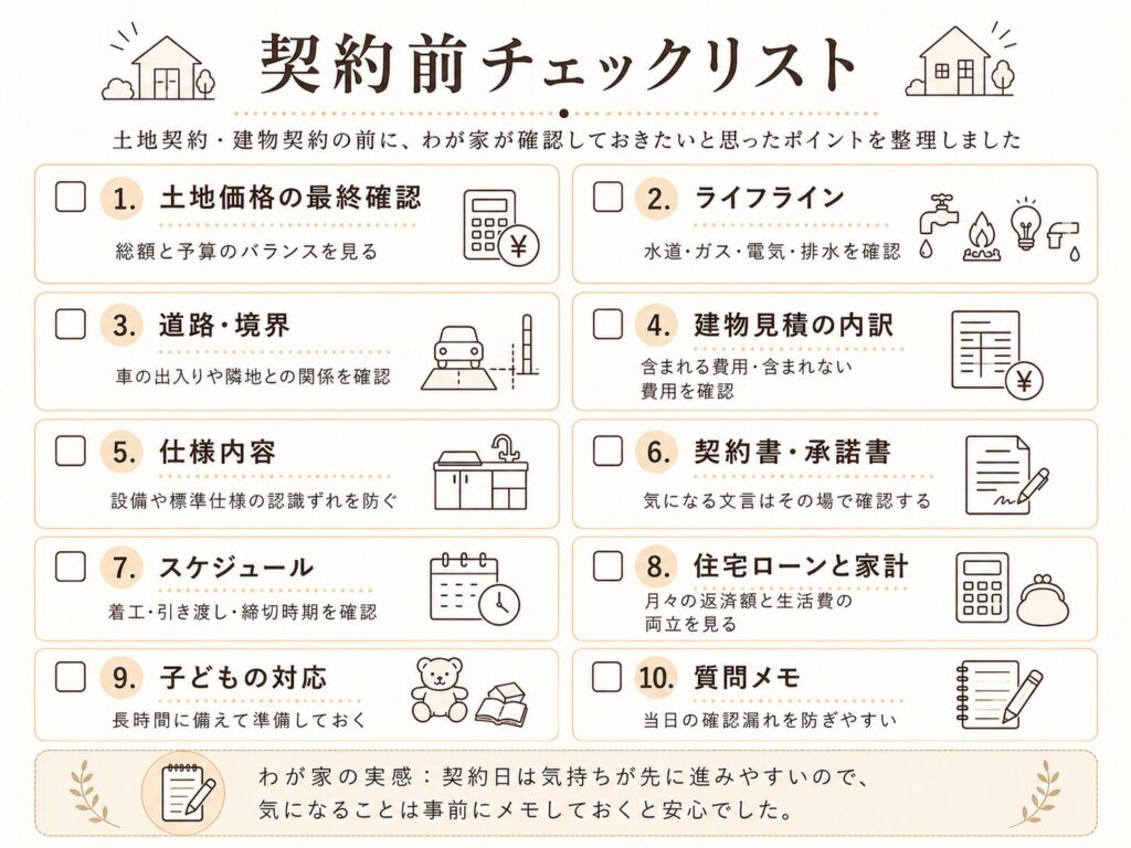 契約前チェックリスト