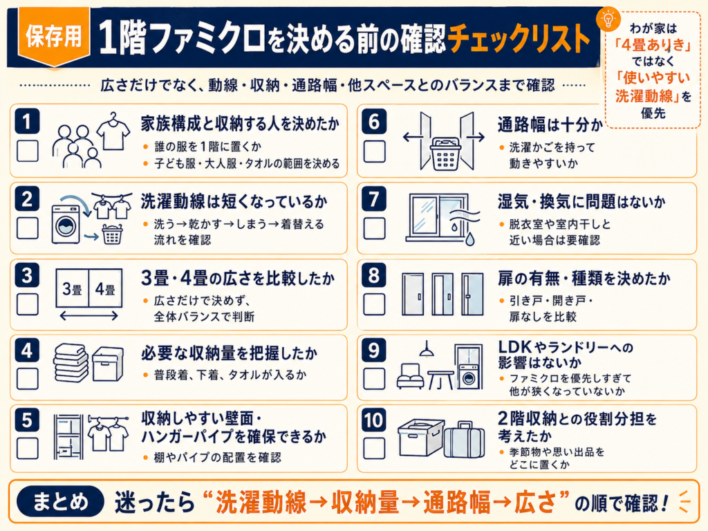 保存用・1階ファミクロを決める前の確認チェックリスト
