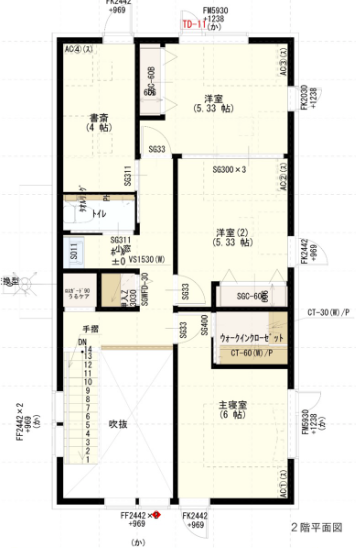 2階平面図